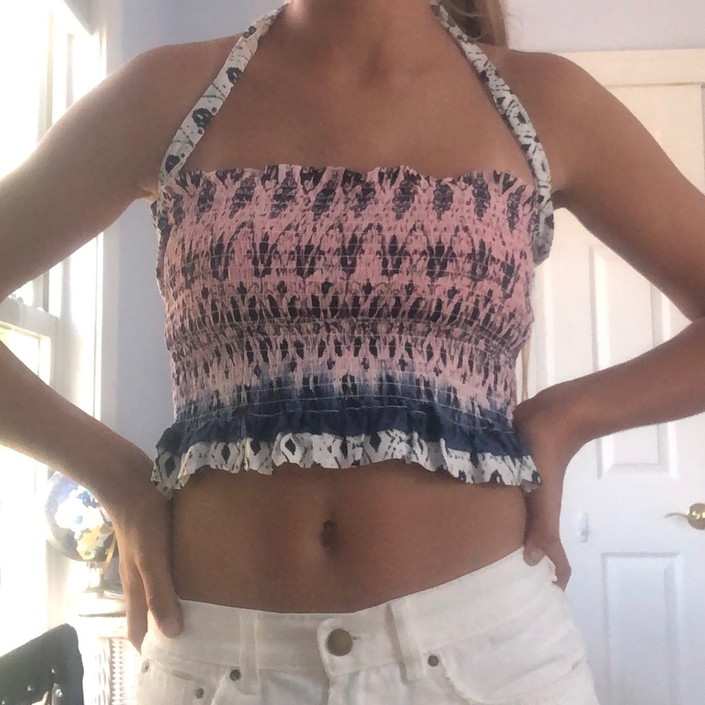 Ocean drive pink blue and white up size small